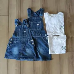 ジャンバースカート　Tシャツ　姉妹　お揃い　100 110 130 140