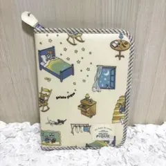 ジェラピケ✨母子手帳ケース　可愛い　くま　うさぎ　星　ブルー　ストライプ