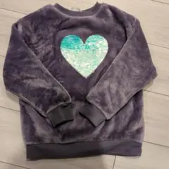 紫色フリーストレーナー ハート変わるスパンコール