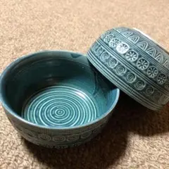 骨董　小鉢　小皿　煮物鉢　ペア　約11×5.5