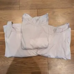 ユニクロヒートテック 薄紫 UネックT 長袖 肌着 3枚セット