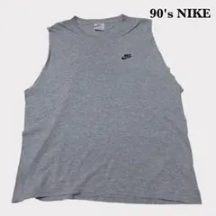 90s ナイキ NIKE ノースリーブ スウェット ベスト 銀タグ 日本製 