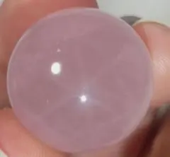 天然石 ローズクォーツ【６条スターあり】スフィア　21mm