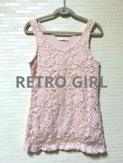 RETRO GIRL レトロガール【完売】レースタンクトップ