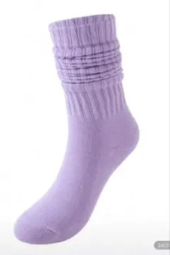 ルーズソックス 薄紫 2個セット