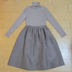 フォクシー　FOXEY 　シルクウール　スカート　ワンピースのサムネイル
