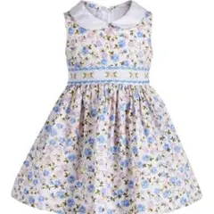 BONNIE BABY 花柄ドレス 24M 白地