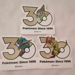 韓国限定】ポケモン 30周年 ステッカー ミズゴロウ ヌマクロー