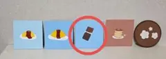 ハンドメイド アクリルアート　食べ物　ハンドメイド絵画　手のひらアート　イラスト