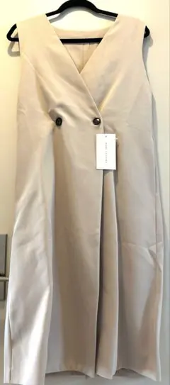 神戸レタス KOBE LETTUCE ベージュ　ロングジレ　ロングトレンチジレ