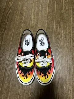 VANS フレイム オーセンティック スニーカー バンズ ファイヤー VANS バンズ フレイムパターン オーセンティック ファイヤー