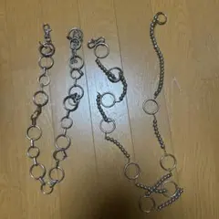シルバー チェーンベルト　2本セット