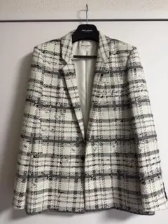 美品SAINT LAURENT PARIS ヴァカレロ　ツイード ジャケット50のサムネイル
