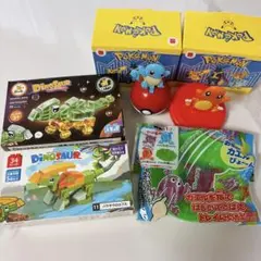 ポケモン ハッピーセット 恐竜ブロック おもちゃまとめ売り 新品