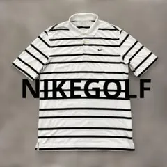 NIKE GOLF ストライプポロシャツ M DRI FIT ゴルフ