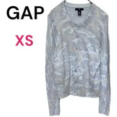 GAP／ギャップ　コットンカーディガン　長袖ニット  羽織り　前ボタン　XS
