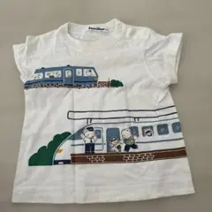 familiar ファミリア おはなしTシャツ 新幹線と電車 100㎝ 日本製
