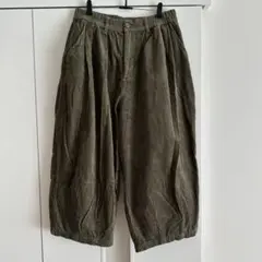 dgy コーデュロイパンツ コクーンパンツ Mサイズ グリーン