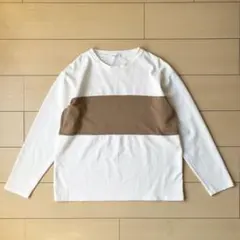美品　OPAQUE.CLIP ポンチ切替配色カットソー