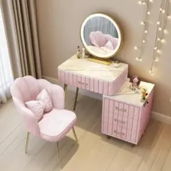 ピンク ベルベット ドレッサー 訳あり品　写真をご確認108-60-②デスクのみ