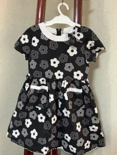 アートレターのかわいい花柄 半袖ワンピース 130のサムネイル