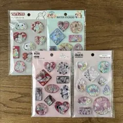 【匿名配送】ディズニー　Disney　ウォーターシール　4種セット　セリア