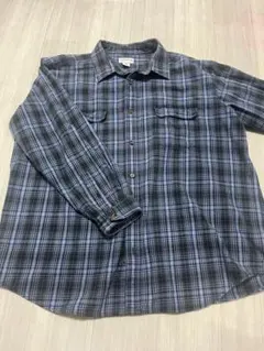 Carhartt チェック柄 ネルシャツ 3XL ブルー 青 古着