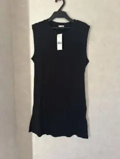 GU ノースリーブ カットソー ブラック