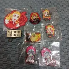 鬼滅の刃 アクリルキーホルダー ラバスト　5個セット煉獄杏寿郎　千寿郎　猗窩座
