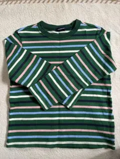 moujonjon ストライプ 長袖カットソー