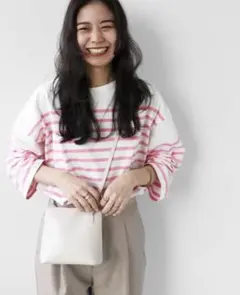 ジャーナルスタンダードレリューム　パネルボーダーボートネックTEE