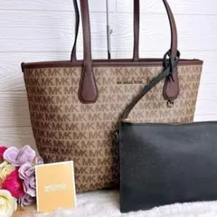 極美品☆MICHAEL KORSマイケルコース リバーシブルバッグ ポーチ
