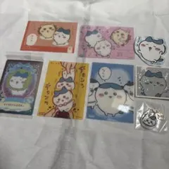 ハチワレ　カード　ステッカー　セット
