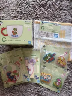 一番くじ スーパーマリオwith YOSHI C賞 とってもすてきなマグカップ他