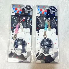 ミャクミャク 黒ミャクミャク ストラップ 立体パーツマスコット セット