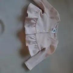 Ralph Lauren フリル付きカーディガン ピンク70cm