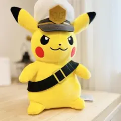 キャプテンピカチュウのぬいぐるみ 約30cm