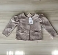 ツイードノーカラージャケット　入園　入学