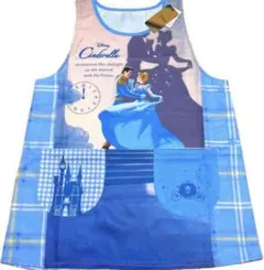 【新品】保育士 キャラクター エプロン ラプンツェル(ブルー) M〜L