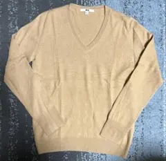 UNIQLO Vネックカシミヤセーター M ベージュ