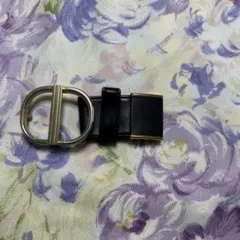 Christian Dior ベルト バックル ブラック ゴールド