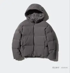ユニクロ　シームレス ダウンパーカ グレー
