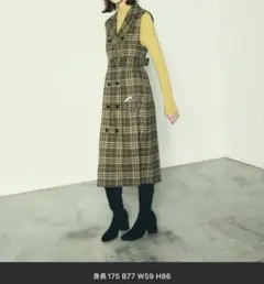 グレースコンチネンタル ダイアグラム テーラージャンパースカート 