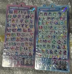 ボンボンドロップシール　ひらがな　アルファベット