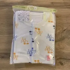 【新品未開封】UNIQLO ベビー ロンパース 80サイズ 犬柄