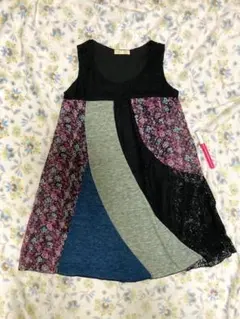 ★美品・M!!「PARK GIRL」パッチワーク柄が個性的で素敵・チュニック★