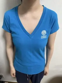 FRANKLIN & MARSHALL レディース 半袖 Tシャツ ブルーのサムネイル