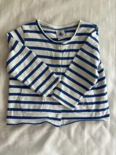 プチバトー　ボーダーカーディガン　12/74