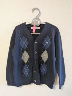 familiar【美品】 ファミリア　カーディガン　110サイズ　車ワッペン