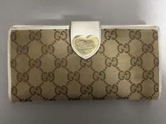 グッチ GUCCI 長財布 GGキャンバス ラブリーハート 0607-① - メルカリ
